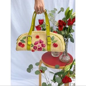 Christian Dior limited edition 2005 Raffia handbag